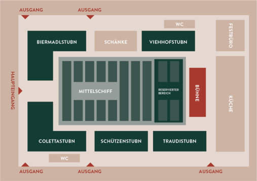 Reservierungsplan Draufsicht